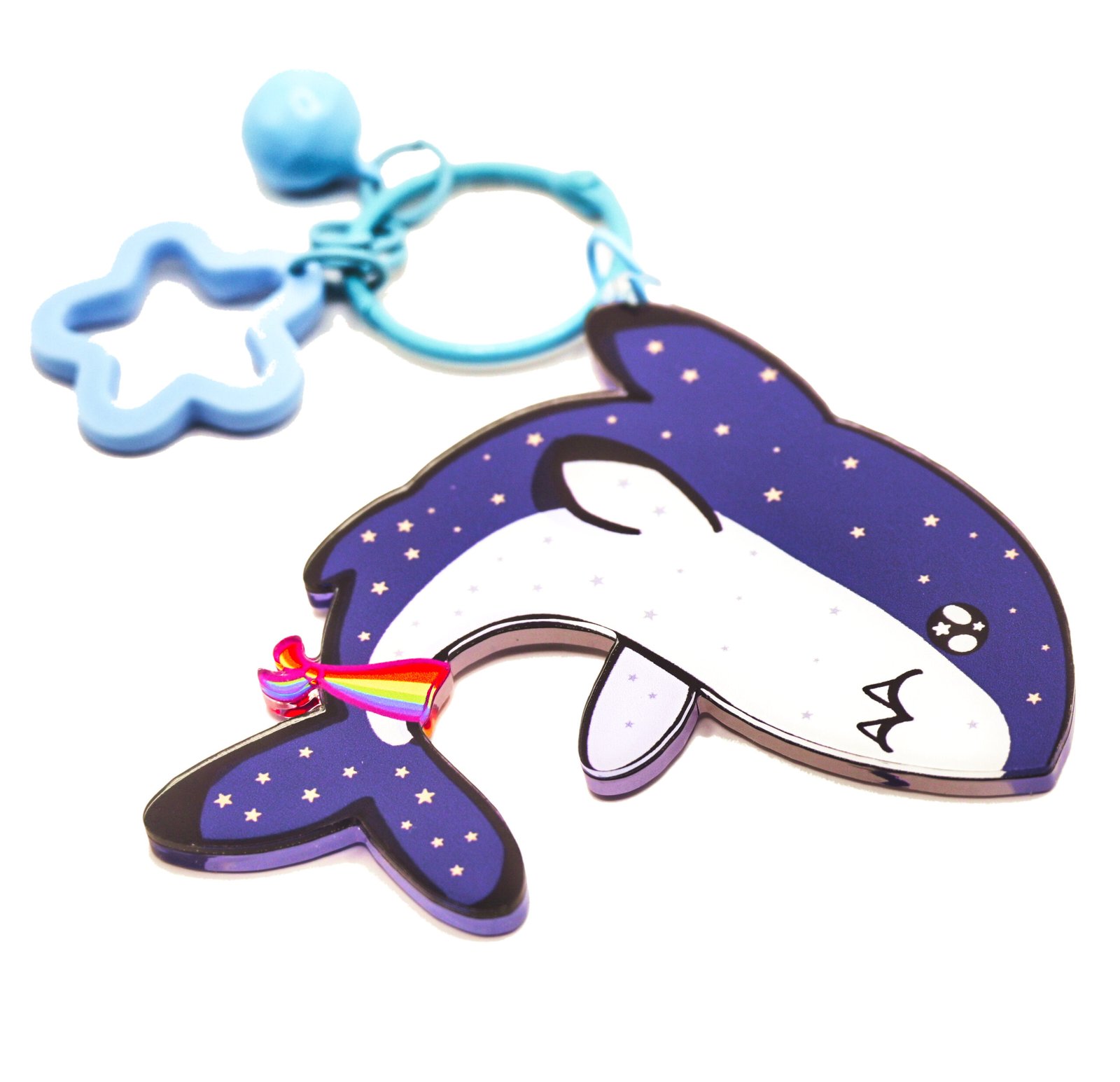 Rainbow / Pride / LGBTQ+ flags Day and Night Double-sided Large Acrylic Keychain - Image 2