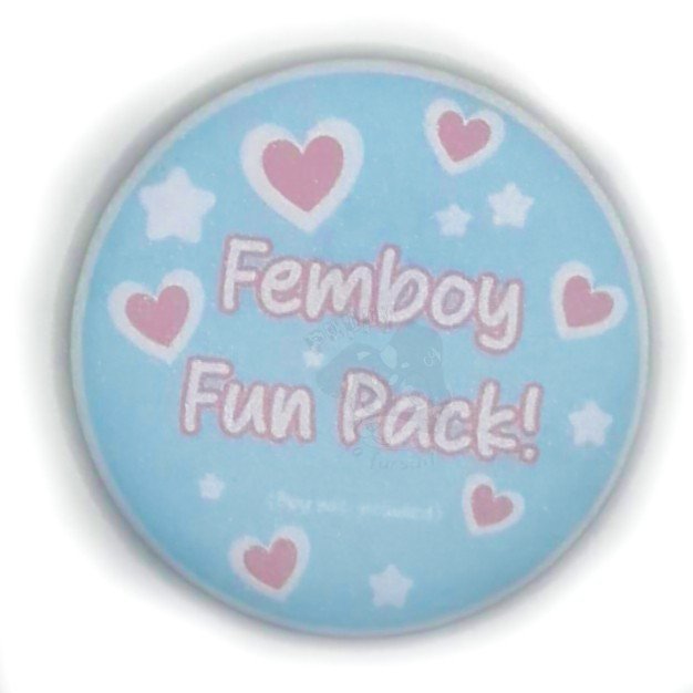 Femboy Fun Pack Badge Blue & Pink