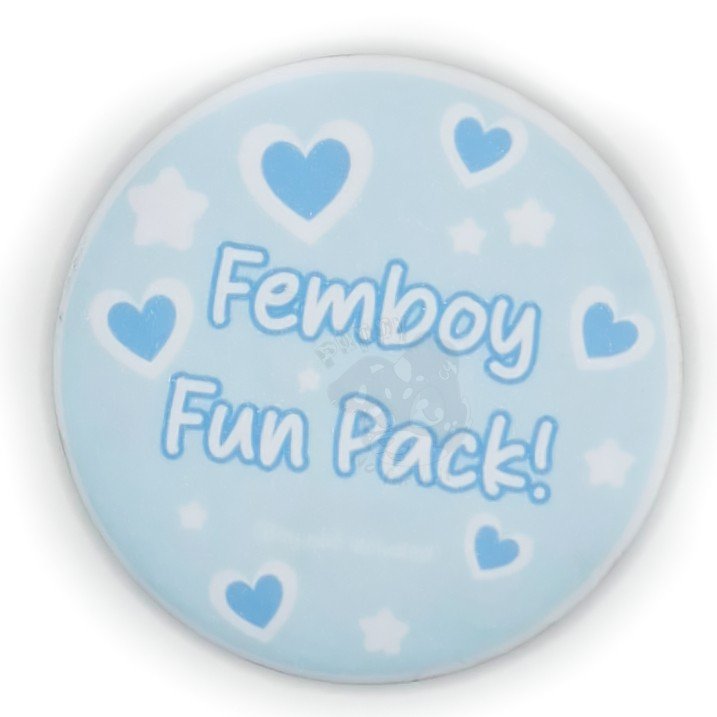 Femboy Fun Pack Badge Blue
