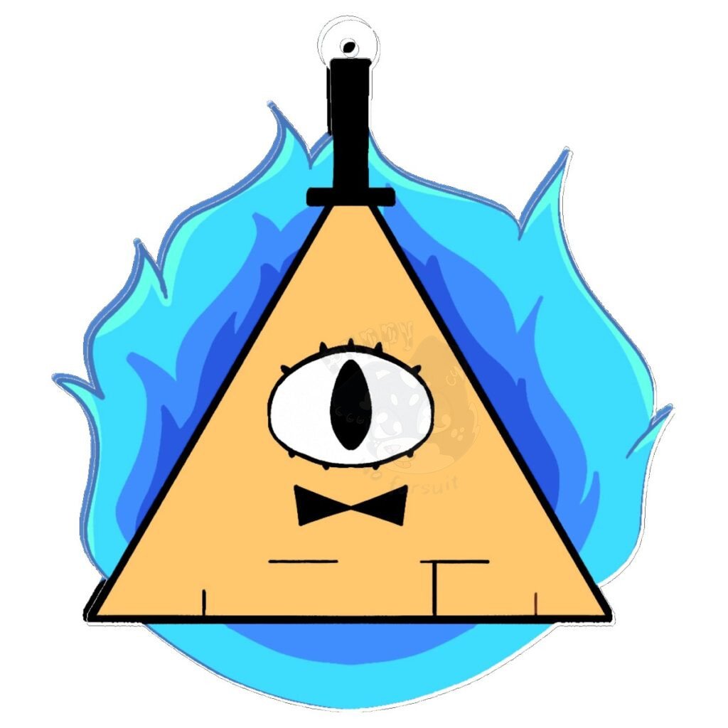 Bill Cipher Fan Art Acrylic Keychain