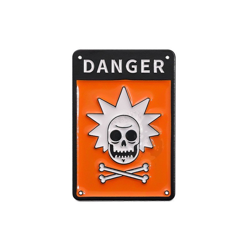 DANGER! RICK SANCHEZ! Rick from Rick & Morty Enamel Pin Badge