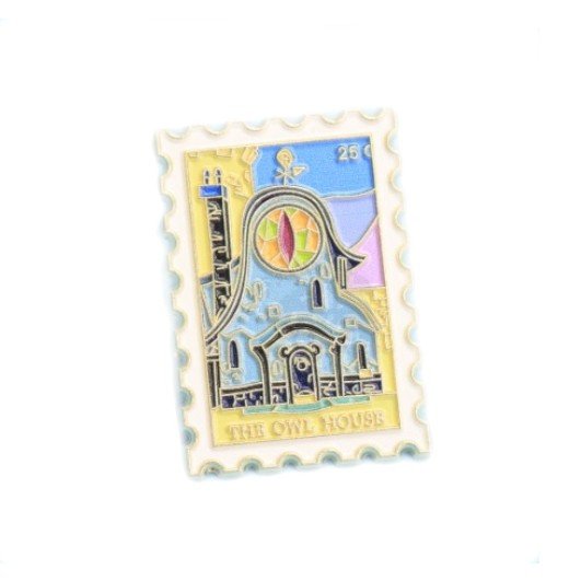 Owl House Postage Stamp Enamel Pin Badge