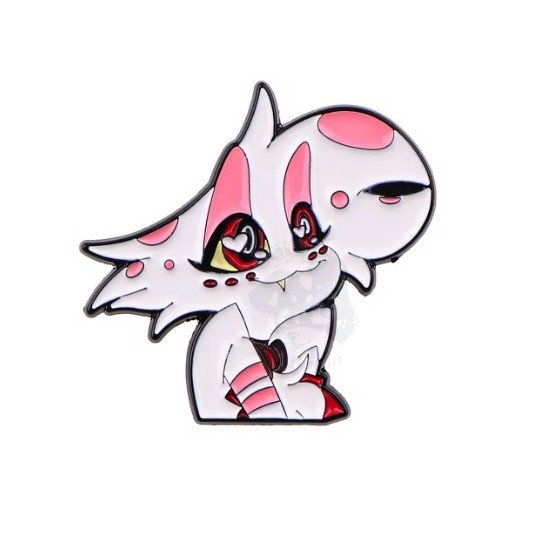 Angel Dust from Hazbin Hotel - Head and Shoulders Enamel Pin Badge
