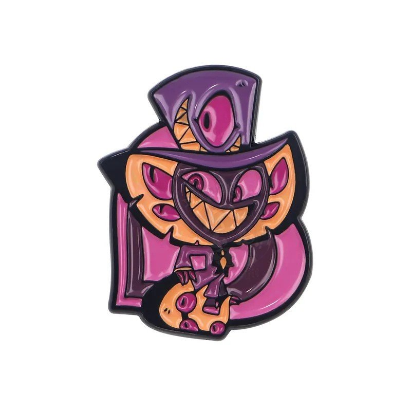 Sir Pentious from Hazbin Hotel - heart-shaped Enamel Pin Badge