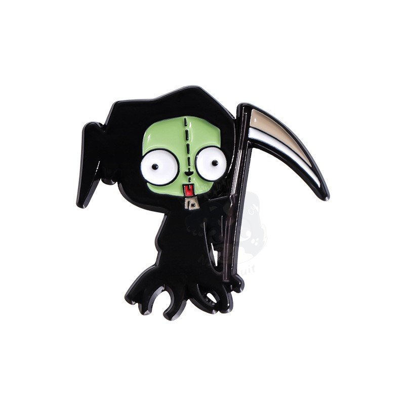 Invader Zim - Gir Grim Reaper Enamel Pin Badge