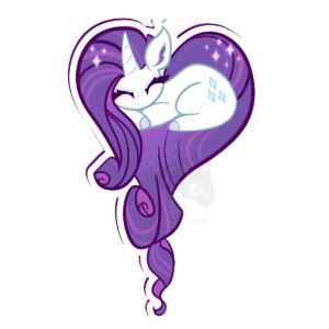 RARITY HEART Fan Art Acrylic Keychain